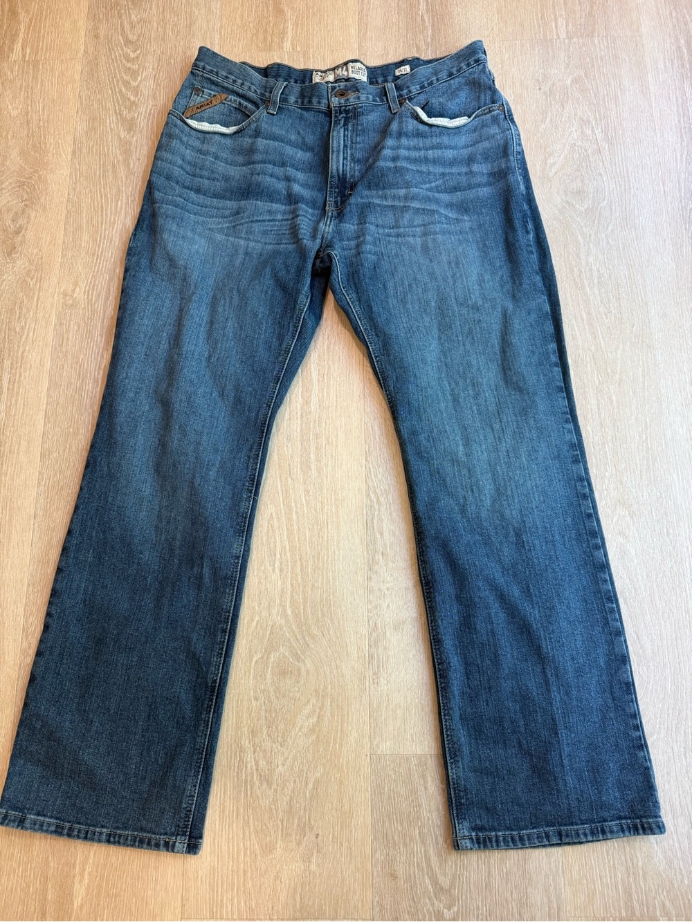 Ariat Men's Bootcut Jeans in Dark Blue Wash